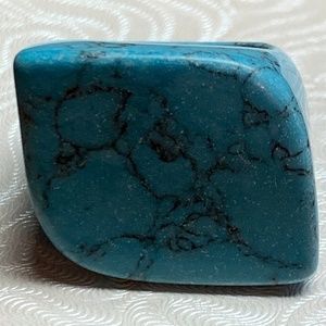LOVELY BRAZILIAN TURQUOISE Ring  - Sz 9 3/4 ⭐